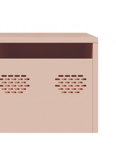 Mobile TV Rosa 202x39x43,5 cm in Acciaio Laminato a Freddo