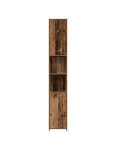 Set Mobili da Bagno 4 pz Legno Antico in Legno Multistrato