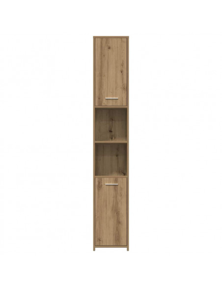 Set Mobili da Bagno 4 pz Rovere Artigianale Legno Multistrato
