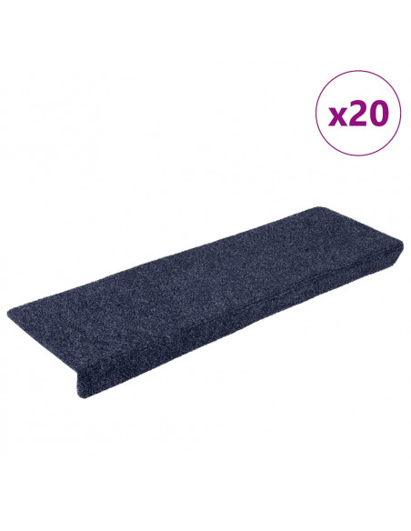 Tappetini Autoadesivi per Scale 20 pz Antracite 65x21x4 cm