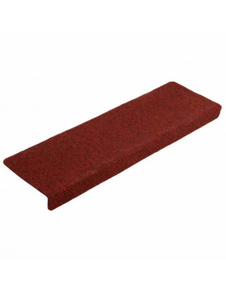 Tappetini Autoadesivi per Scale 20 pz Rosso Bordò 65x21x4 cm