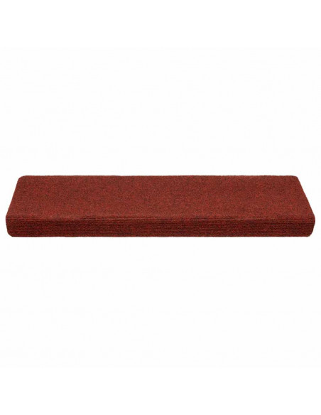 Tappetini Autoadesivi per Scale 20 pz Rosso Bordò 65x21x4 cm