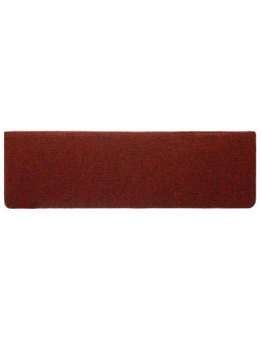 Tappetini Autoadesivi per Scale 20 pz Rosso Bordò 65x21x4 cm