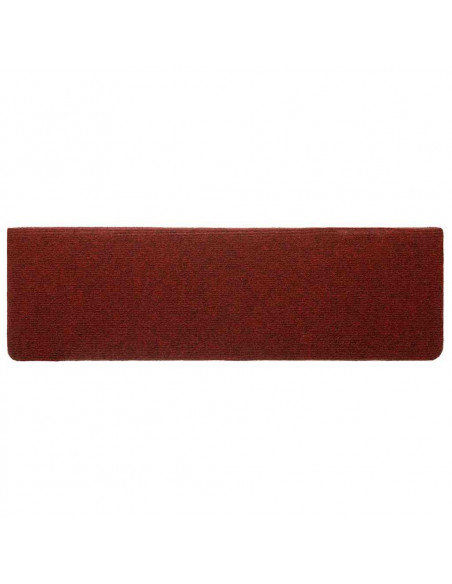 Tappetini Autoadesivi per Scale 20 pz Rosso Bordò 65x21x4 cm