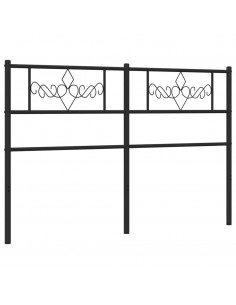 Testiera in Metallo Nero 140 cm 2