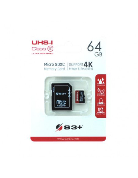 64GB S3+ MICROSDXC UHS-I