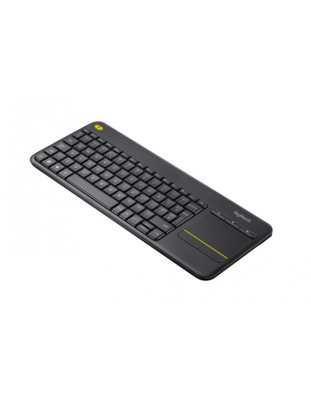 Logitech K400 Plus Tv tastiera Universale RF Wireless AZERTY Francese Nero