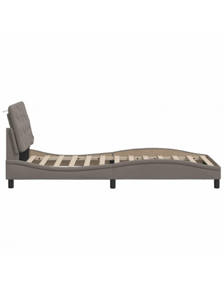 Giroletto senza Materasso Tortora 80x200 cm Tessuto