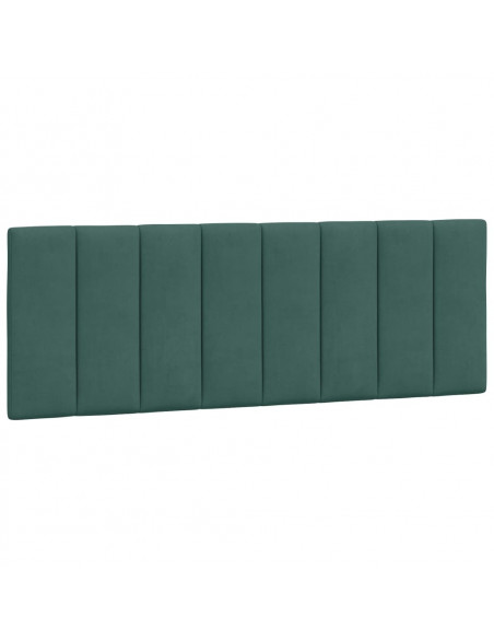 Giroletto con Testiera Verde Scuro 140x190 cm in Velluto