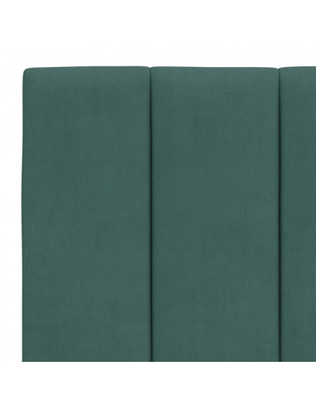 Giroletto con Luci LED Verde Scuro 140x190 cm in Velluto