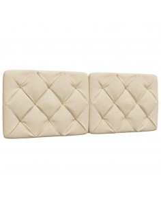 Giroletto con LED senza Materasso Crema 140x190 cm in Tessuto