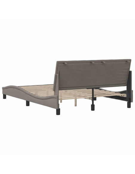 Giroletto senza Materasso Tortora 140x190 cm in Tessuto