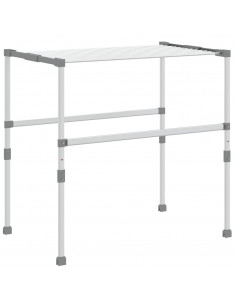 Stendibiancheria 83x(50-55)x(40-85) cm in Alluminio