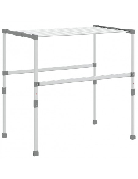 Stendibiancheria 83x(50-55)x(40-85) cm in Alluminio