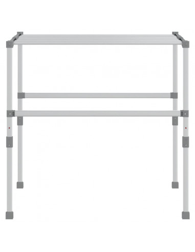 Stendibiancheria 83x(50-55)x(40-85) cm in Alluminio