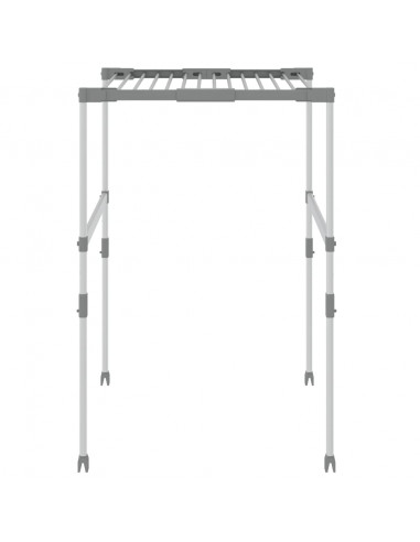 Stendibiancheria 83x(50-55)x(40-85) cm in Alluminio