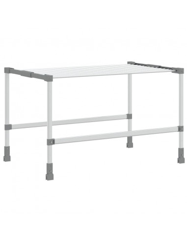 Stendibiancheria 83x(50-55)x(40-85) cm in Alluminio