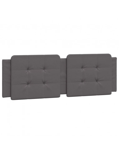 Giroletto con Luci LED Grigio 160x200 cm in Similpelle