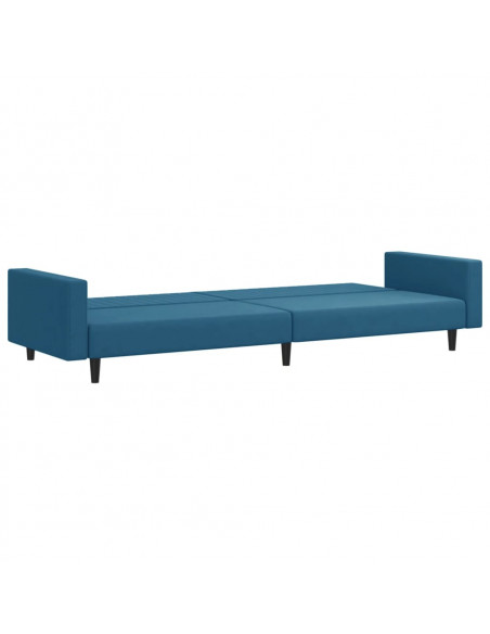 Set di Divani 2 pz Blu in Velluto