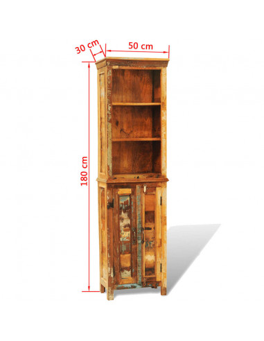 Libreria in Legno Massello di Recupero Vintage