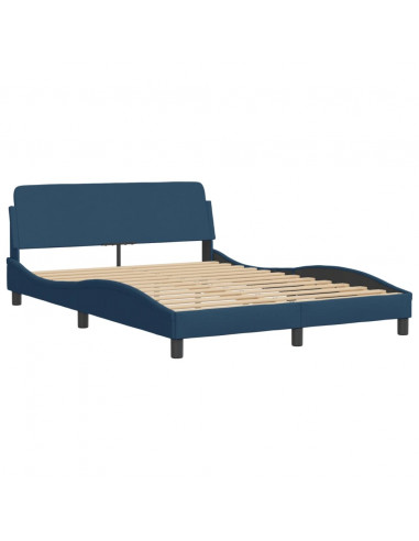 Giroletto con Luci LED Blu 140x190 cm in Tessuto