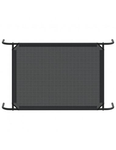 Cuccia per Cani Rialzata Nera L in Textilene