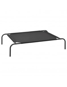 Cuccia per Cani Rialzata Nera S in Textilene