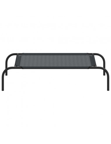 Cuccia per Cani Rialzata Nera S in Textilene