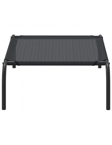 Cuccia per Cani Rialzata Nera S in Textilene