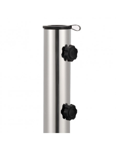 Base per Ombrellone in Granito 30 kg Quadrata Grigia
