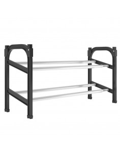 Scarpiera Estensibile a 2 Ripiani 119x24x37 cm