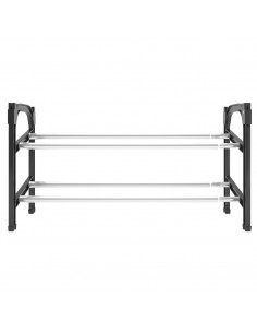 Scarpiera Estensibile a 2 Ripiani 119x24x37 cm 2