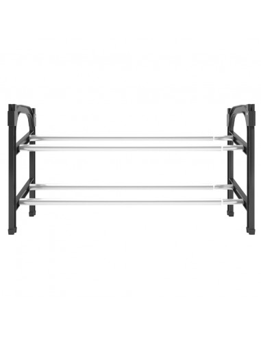 Scarpiera Estensibile a 2 Ripiani 119x24x37 cm
