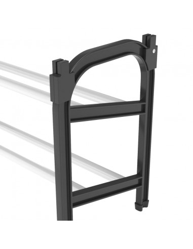 Scarpiera Estensibile a 2 Ripiani 119x24x37 cm