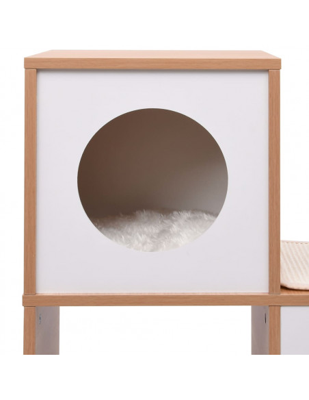 Cuccia per Gatti con Tappeto Tiragraffi in Sisal 100 cm