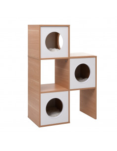 Cuccia per Gatti con Tappeto Tiragraffi in Sisal 100 cm 2