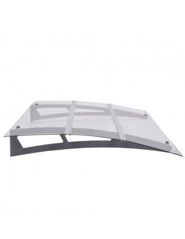 Baldacchino per Porta Argento e Trasparente 150x90 cm PET