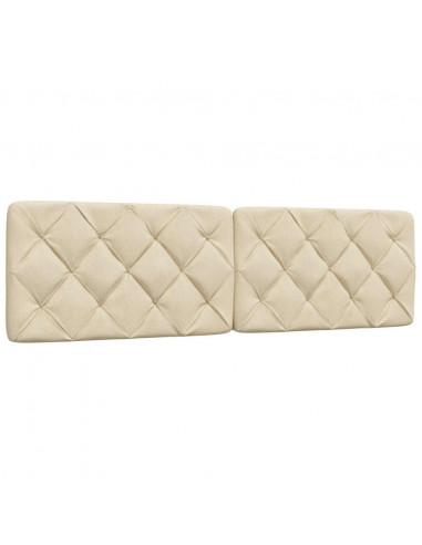 Giroletto con LED senza Materasso Crema 180x200 cm in Tessuto