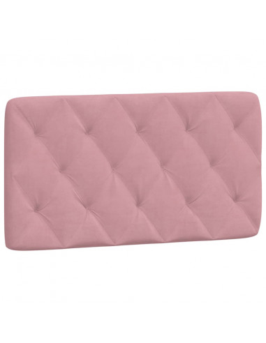 Letto con Materasso Rosa 100x200 cm in Velluto