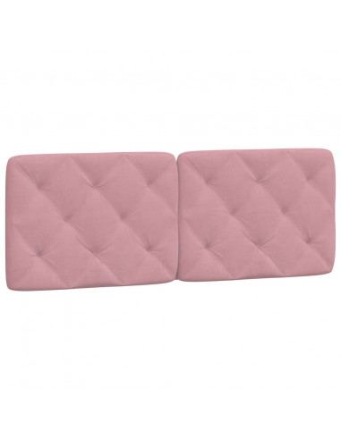 Letto con Materasso Rosa 120x200 cm in Velluto