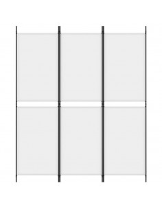 Divisorio a 3 Pannelli bianco 150x180 cm in Tessuto 2