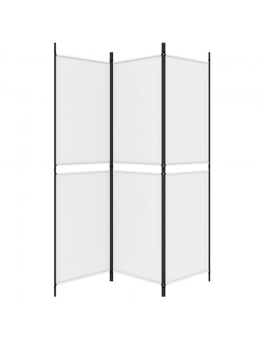 Divisorio a 3 Pannelli bianco 150x180 cm in Tessuto