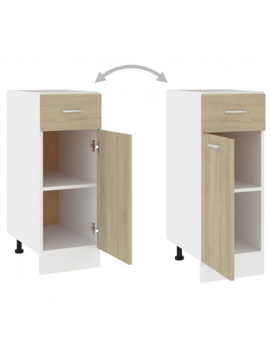 Armadio Inferiore Cassetto Rovere Sonoma 30x46x81,5 Multistrato