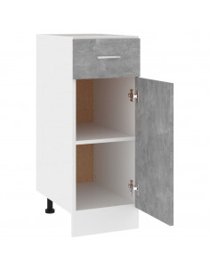 Armadio Inferiore Cassetto Grigio Cemento 30x46x81,5Multistrato