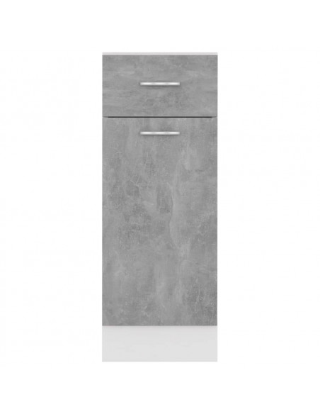 Armadio Inferiore Cassetto Grigio Cemento 30x46x81,5Multistrato
