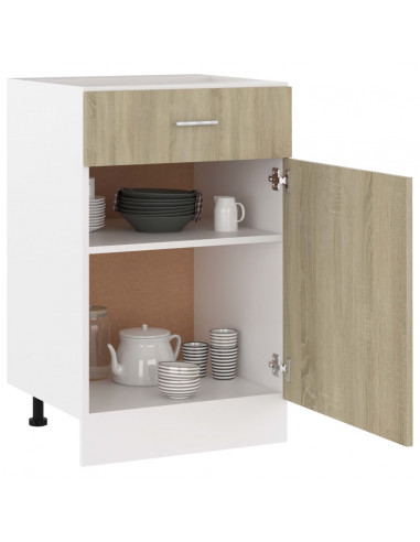 Armadio Inferiore Cassetto Rovere Sonoma 50x46x81,5 Multistrato