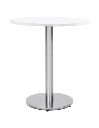 Gamba per Tavolino da Bistrò Argento Ø45x72 cm in Acciaio Inox