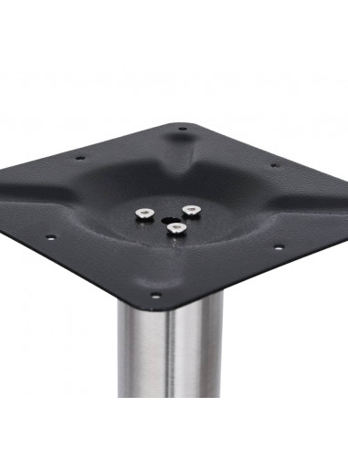 Gamba per Tavolino da Bistrò Argento Ø45x72 cm in Acciaio Inox