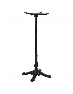 Gamba per Tavolino da Bistrò Nero 52x52x108 cm in Ghisa