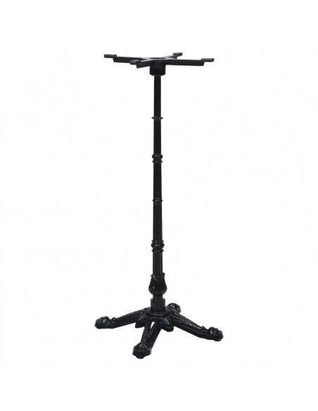 Gamba per Tavolino da Bistrò Nero 52x52x108 cm in Ghisa